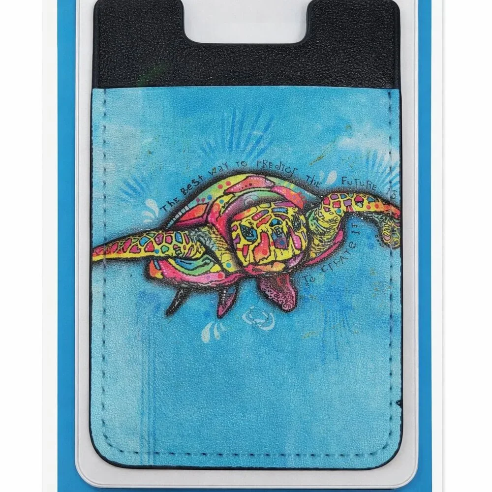 Enjoy It LLC Turtle Phone Pocket by Dean Russo – Stick-On Card Holder – New
